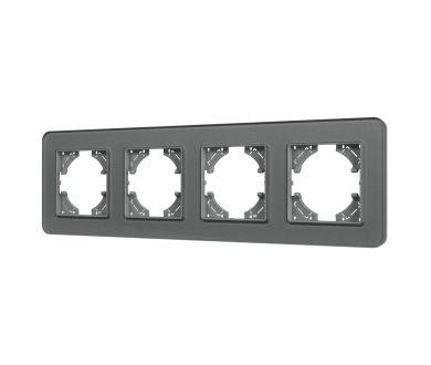Рамка на 4 поста стеклянная Arlight FRM-OMALI-SFGS-4-GR 049718
