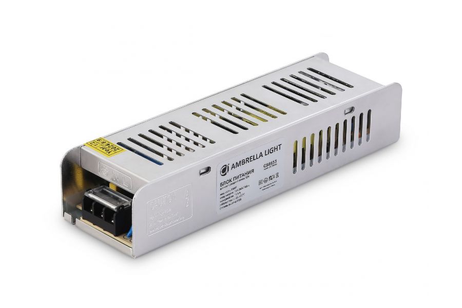 Блок питания с EMC для светодиодной ленты Ambrella Light Illumination 150Вт DC12В 12,5A IP20 GS8653