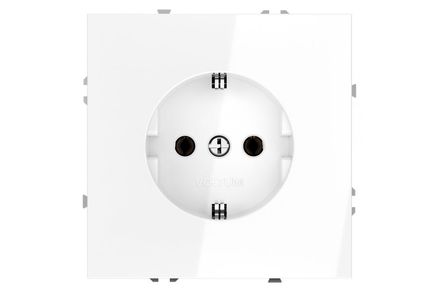 Розетка Voltum S70 VLS040101 (белый глянцевый)