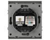 Розетка Эра Arktik 16-3110-06 комбинированная RJ45+TV графит Б0070499