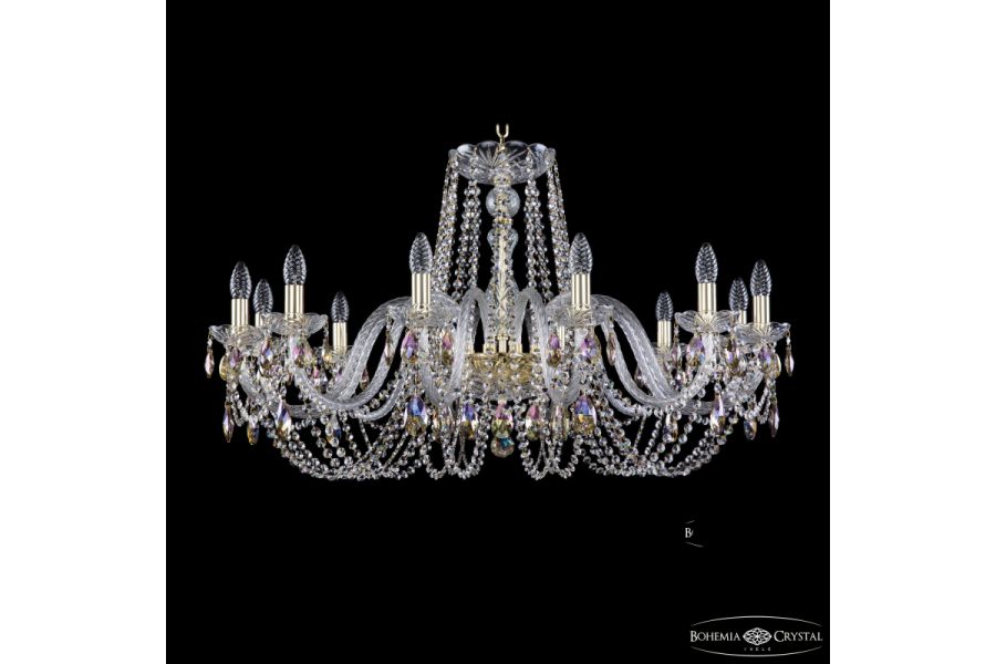 Подвесная люстра Bohemia Ivele Crystal 1402/12/360 G K801