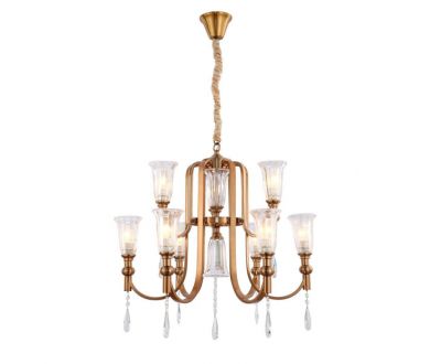 Подвесная люстра Lumina Deco Rionella LDP 8041-6+3 S.GD