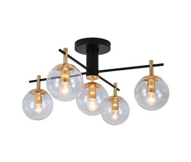 Потолочный светильник Escada Celeste 120007/5R Black/Clear ES0000079