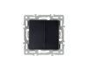 Механизм выключателя двухклавишный проходной Arlight SWT-MKP2-PL-BK (250V, 16A) 043728