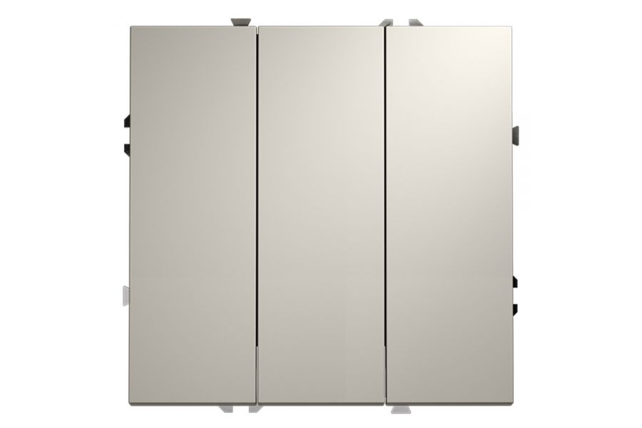 Выключатель трехклавишный Voltum S70 VLS030103 (кашемир)