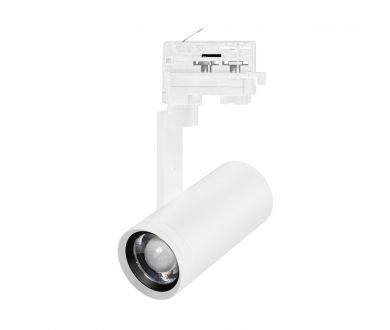 Трековый трехфазный светильник Arlight LGD-URANUS-4TR-R75-18W/25W Warm3500-MIX (WH, 20-50 deg, side holder, 230V) (IP20 Металл) 059362