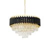 Подвесная люстра Lumina Deco Funneli LDP 6003-550 BK+F.GD