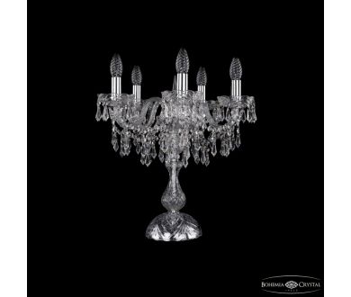 Настольная лампа Bohemia Ivele Crystal 1403L/5/141-47 Ni
