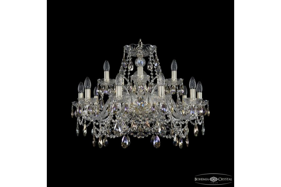 Подвесная люстра Bohemia Ivele Crystal 1411/10+5/240 G K801