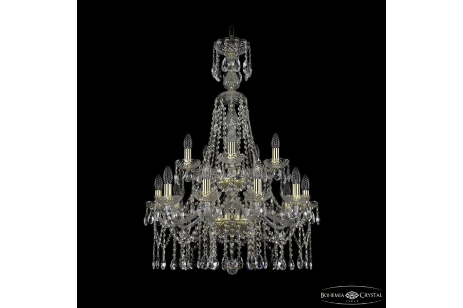 Подвесная люстра Bohemia Ivele Crystal 1413/10+5/220/XL-92/2d G