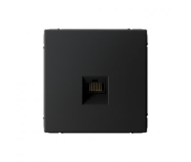 Розетка компьютерная RJ45, кат. 5е Systeme Electric ArtGallery Карбон GAL001083