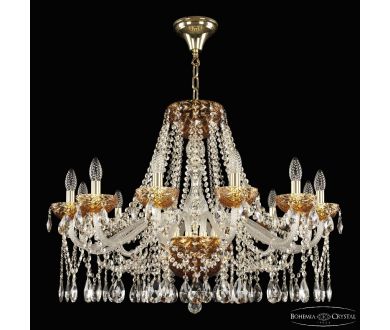 Купить Подвесная люстра Bohemia Ivele Crystal 5413/12/300 G Amber/M-1F Подвесная люстра Bohemia Ivele Crystal 5413/12/300 G Amber/M-1F