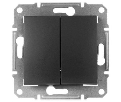 Выключатель двухклавишный Schneider Electric Sedna IP44 10A 250V SDN0300470