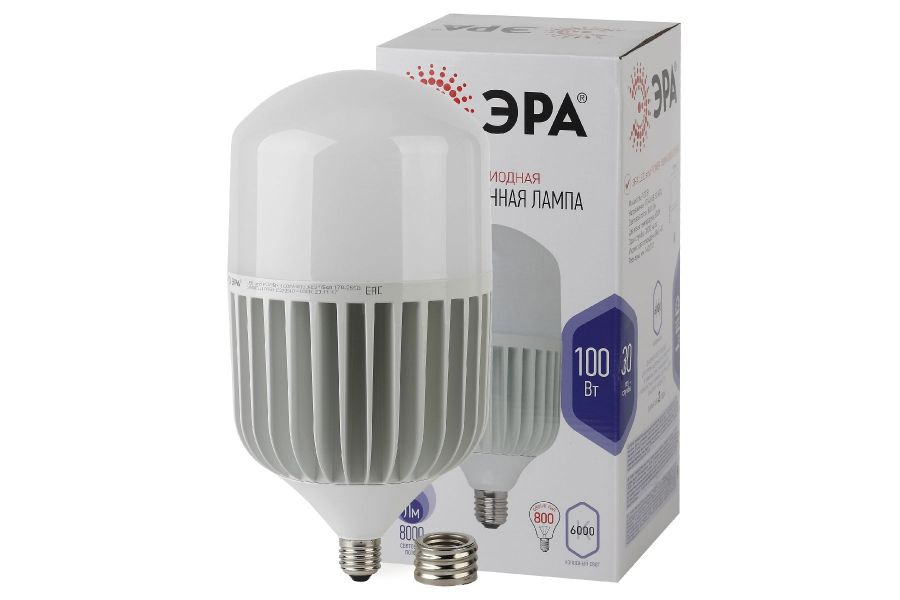 Лампа светодиодная Эра E40 100W 6500K LED POWER T160-100W-6500-E27/E40 Б0032090