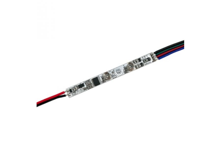 Диммер Arlight SMART-PWM-103-12-RGB-IN (5-24V, 3x1.5A, 2-button, SENS) (IARL, IP20 Пластик) 055842