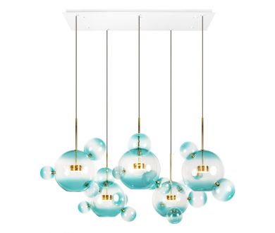 Подвесная люстра Loft IT Bolle 2027-S5 Blue