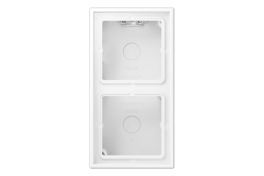 Коробка двухместная Jung LS582AWWM