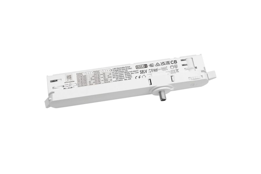 Адаптер с драйвером с DIP-switch управляемый по DALI д/трек-системы Quattro Lightstar 594066