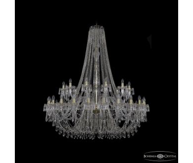 Подвесная люстра Bohemia Ivele Crystal 1403/24+12/530/h-160 G