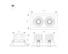 Встраиваемый карданный светильник Arlight MS-VORTEX-BUILT-S210x117-2x20W Warm3000 (WH-WH, 40 deg, 230V) (IP20 Металл) 057763