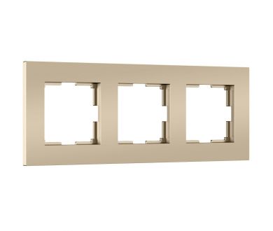 Рамка на 3 поста Werkel Slab (шампань софт) W0032911 4690389218422 a071625