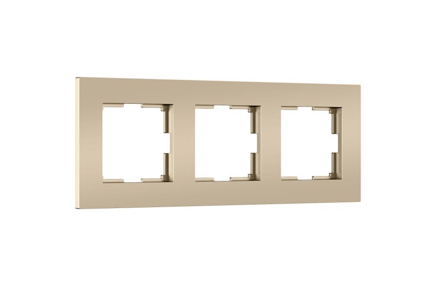 Рамка на 3 поста Werkel Slab (шампань софт) W0032911 4690389218422 a071625
