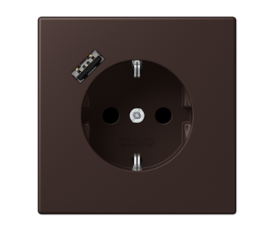 Розетка 2K+З USB Typ A Jung LC1520-18A252