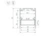 Алюминиевый профиль Arlight SL-LINE-4050-3L-2000 ANOD BLACK 044670