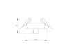 Чаша потолочная встраиваемая Arlight SPX-CANOPY-R60-C6.5 (BK) 046019