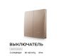 Выключатель кинетический 2кл., IP44, 2,4 ГГц, Smart, беж. Apeyron 04-76