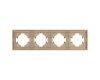 Рамка пластиковая на 4 поста Arlight FRM-TENDO-SFPL-4-GD 054663