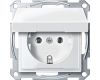 Розетка с крышкой Schneider Electric Merten MTN2311-0319