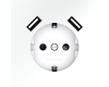 Розетка с USB Voltum S70 VLS040402 (белый матовый)