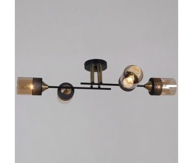 Потолочная люстра Reluce 48460-0.3-04 BK+COPPER