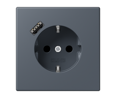 Купить Розетка 2K+З USB Typ A Jung LC1520-18A262 Розетка 2K+З USB Typ A Jung LC1520-18A262