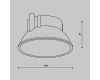 Декоративная рамка отражатель Maytoni Alfa led Ring8-10W-RD-BS