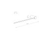 Настенный светильник Nowodvorski Arm Led M Black 10855