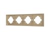 Рамка пластиковая на 4 поста Arlight FRM-TENDO-SFPL-4-GD 054663