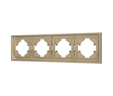 Рамка пластиковая на 4 поста Arlight FRM-TENDO-SFPL-4-GD 054663