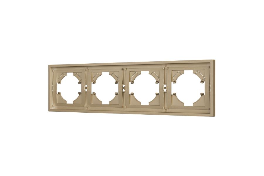 Рамка пластиковая на 4 поста Arlight FRM-TENDO-SFPL-4-GD 054663