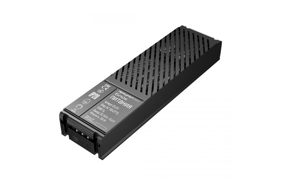 Блок питания Apeyron Pro 24В, 250Вт, 100-277В, 10,4А,IP20 03-210