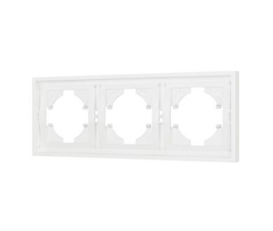 Рамка пластиковая на 3 поста Arlight FRM-TENDO-SFPL-3-WH 054653