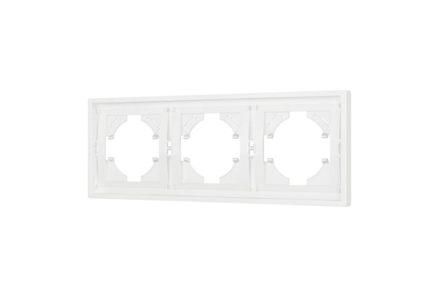 Рамка пластиковая на 3 поста Arlight FRM-TENDO-SFPL-3-WH 054653