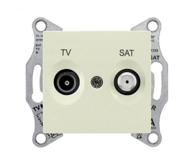 Розетка TV/SAT оконечная Schneider Electric Sedna 1dB SDN3401647