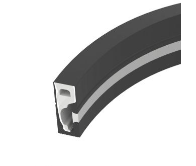 Силиконовый профиль Arlight WPH-FLEX-0616-SIDE-S9-5m FULL BLACK 045842