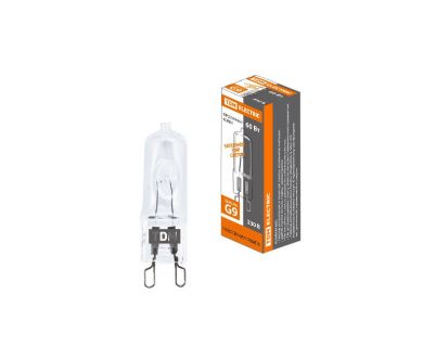 Лампа галогенная TDM Electric G9 60W 3000K прозрачная SQ0341-0058