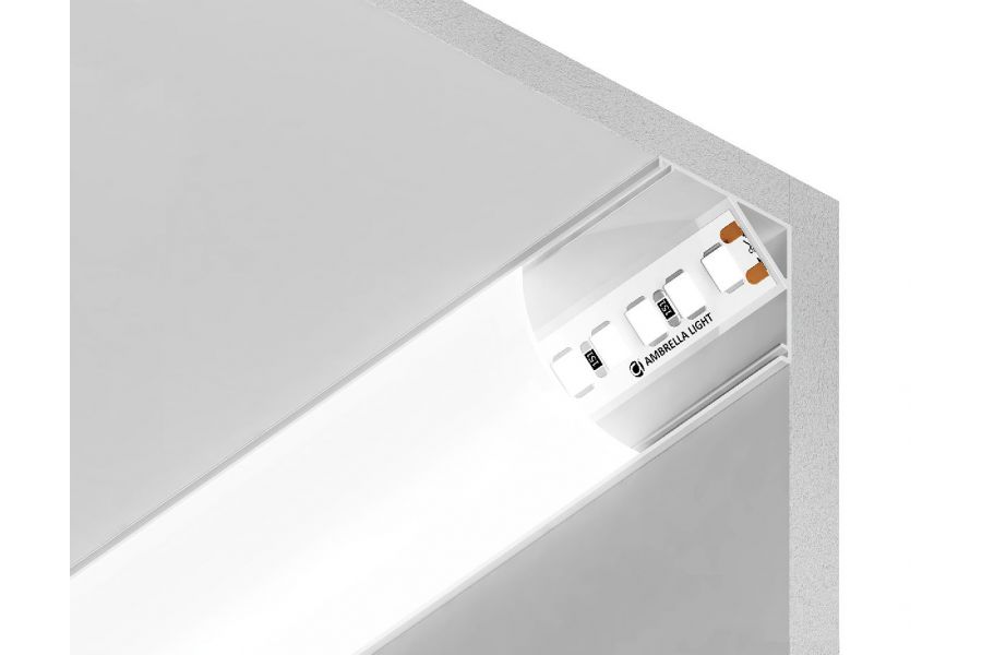 Алюминиевый угловой профиль Ambrella Light Alum Profile GP2100WH