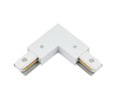 Коннектор угловой с вводом питания для однофазного шинопровода Myfar Accessories for Single MT0101-CLP-W