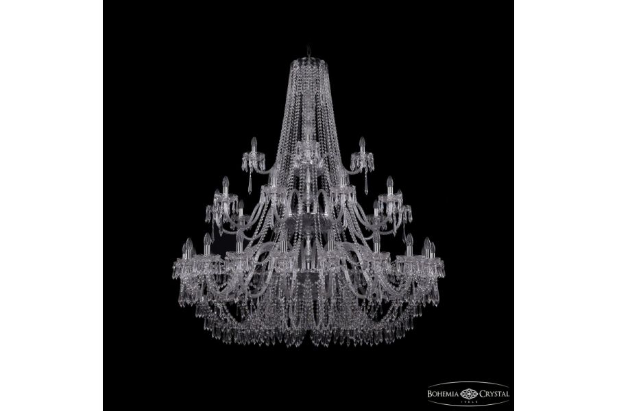 Подвесная люстра Bohemia Ivele Crystal 1403/20+10+5/530/3d Ni