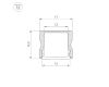Алюминиевый профиль Arlight LINE-1715-2000 ANOD 044262